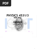 Physics p3 Experiment