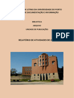 Faculdade de Letras Da Universidade Do Porto Serviço de Documentação E Informação