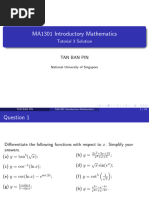 MA1301 Tutorial 3 Solution