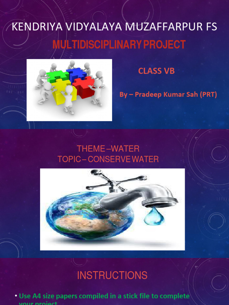 Conserve Water: Multidisciplinary Project | PDF | Travel | Science ...