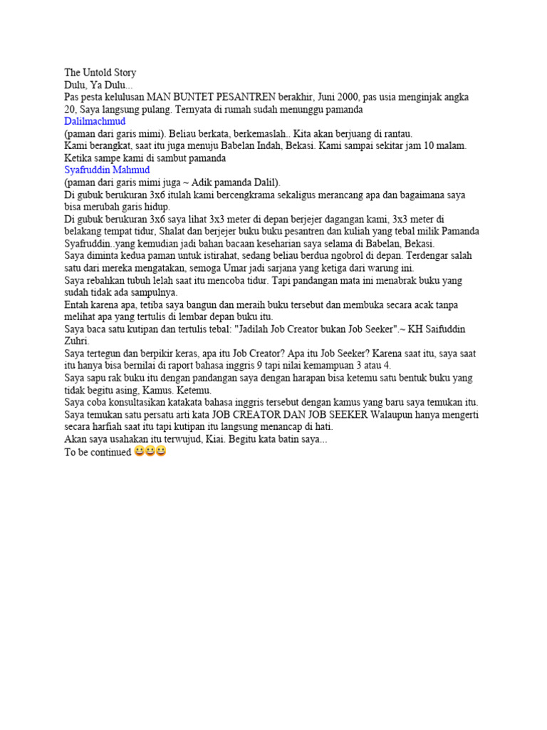 The Untold Story PDF