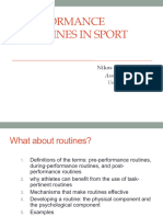 Performance Routines