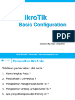 Lesson 3 - MikroTik Basic Configuration