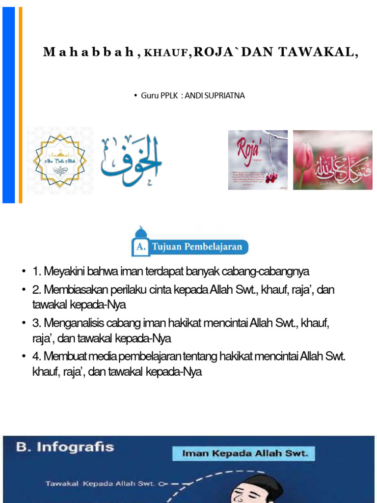Mahabbah, Khauf, Roja, dan Tawakal | PDF
