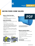 Hilton Fixed Cone Valves Hilton Fixed Cone Valves 2800 - 00 - 1