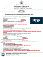 Pre and Post Test Second Sem Key