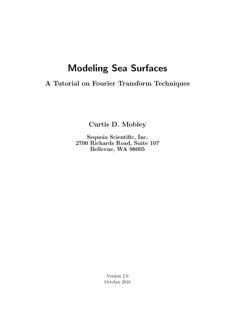 Surface Waves Tutorial | PDF | Science & Mathematics