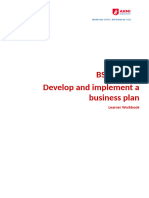 BSBOPS601 Develop and Implement Business Plans