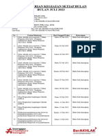 Jurnal Harian Bulan Juli 2023