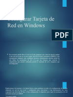 Configurar Tarjeta de Red en Windows