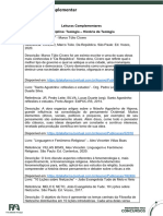 Filosofia Da Religião - Lista de Leituras