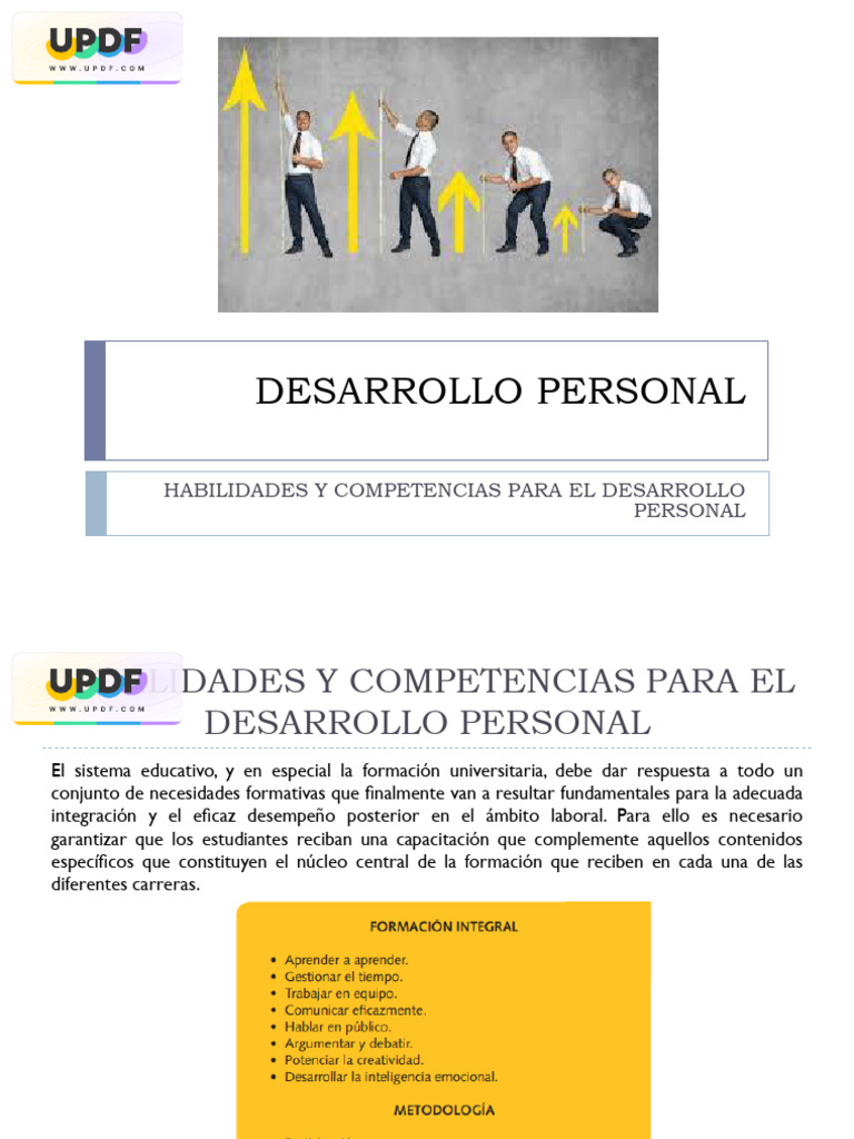 Habilidades Clave para el Desarrollo Personal | PDF | Desarrollo ...