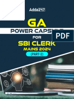 GA Power Capsule For SBI Clerk Mains 2024 (Part-2)