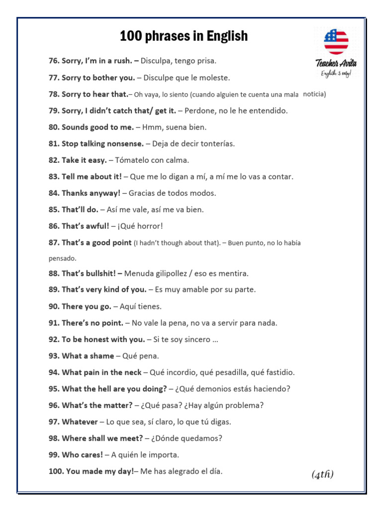 100 Most Common Phrases In Russian