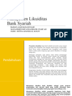 Manajemen Likuiditas Bank Syariah