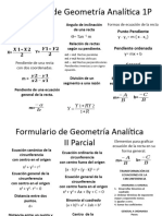 Formulario Geometría Analítica