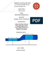 1.00 ECUASIÓN DE BERNOULLI-física