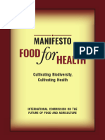 Manifesto Food For Health - 1 5 2019