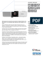 Epson Eb L520u Datasheet en PDF
