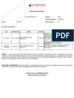 Inmobiliaria: Dirección Del Inmueble: Canon: Agencia: Fecha de Resultado: Administración