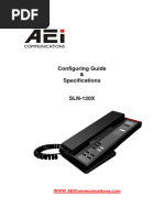 AEI's SLN-120X Configuration Guide