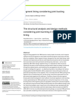 The Structural Analysis and Design Methods Considering Joint Bursting in The Segment Lining - Translated