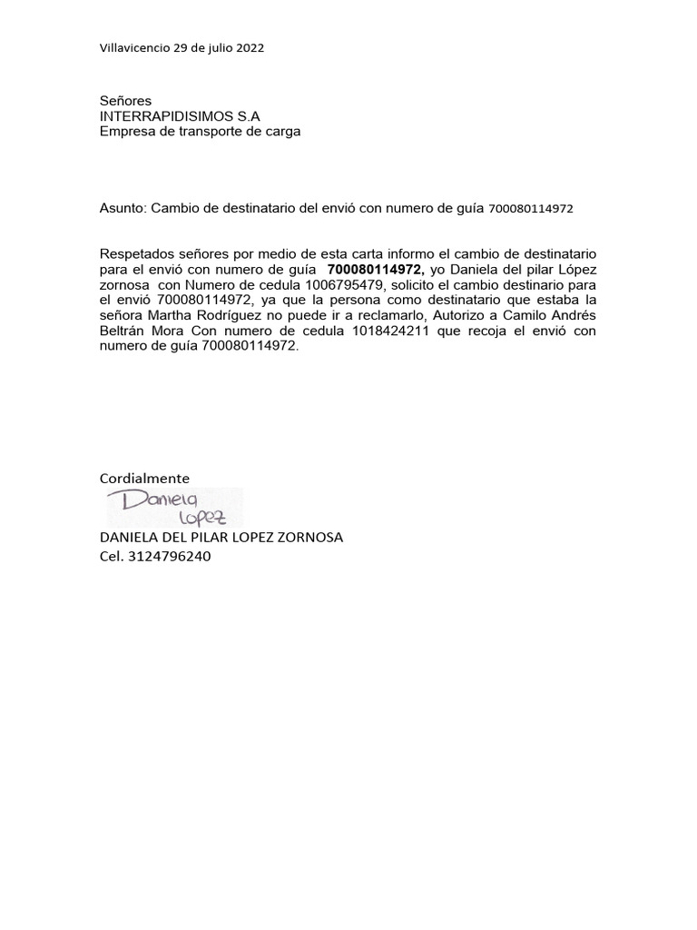 Carta interrapidisimo pdf