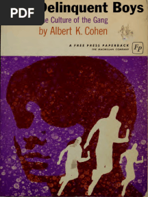 Albert K. Cohen - Delinquent Boys - The Culture of The Gang (1971, The Free Press) - Libgen - Li