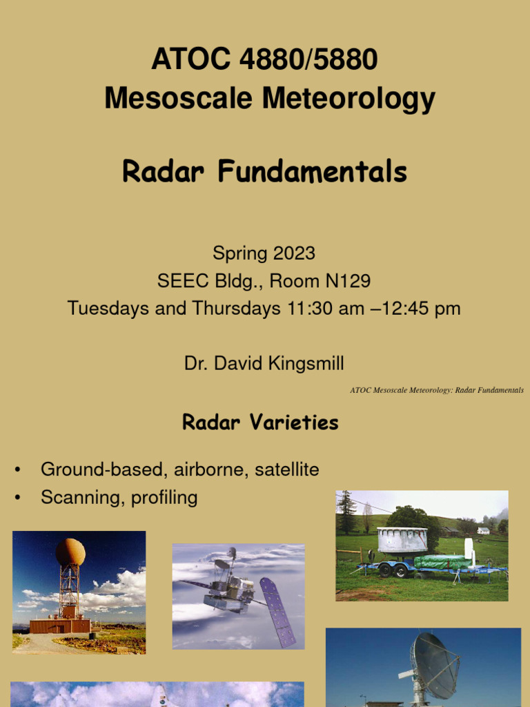 Module2 Radar Fundamentals PDF Radar Electrical Engineering