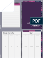 Undated Personal Yearly Planner SlidesMania