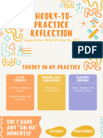 Hesa 621 Theory-To-Practice Reflection