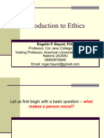 Specific Introduction To Ethics