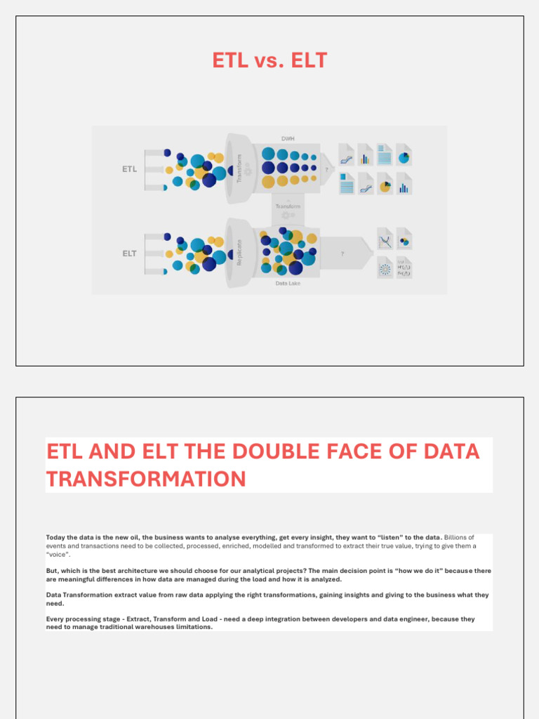 ETL Vs ELT 1648483824 | PDF | Data Warehouse | Cybernetics