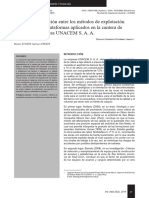 Analisis y Evaluacion Entre Los Metodos de Explota