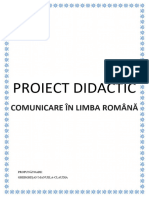 Proiect Didactic Comunicare