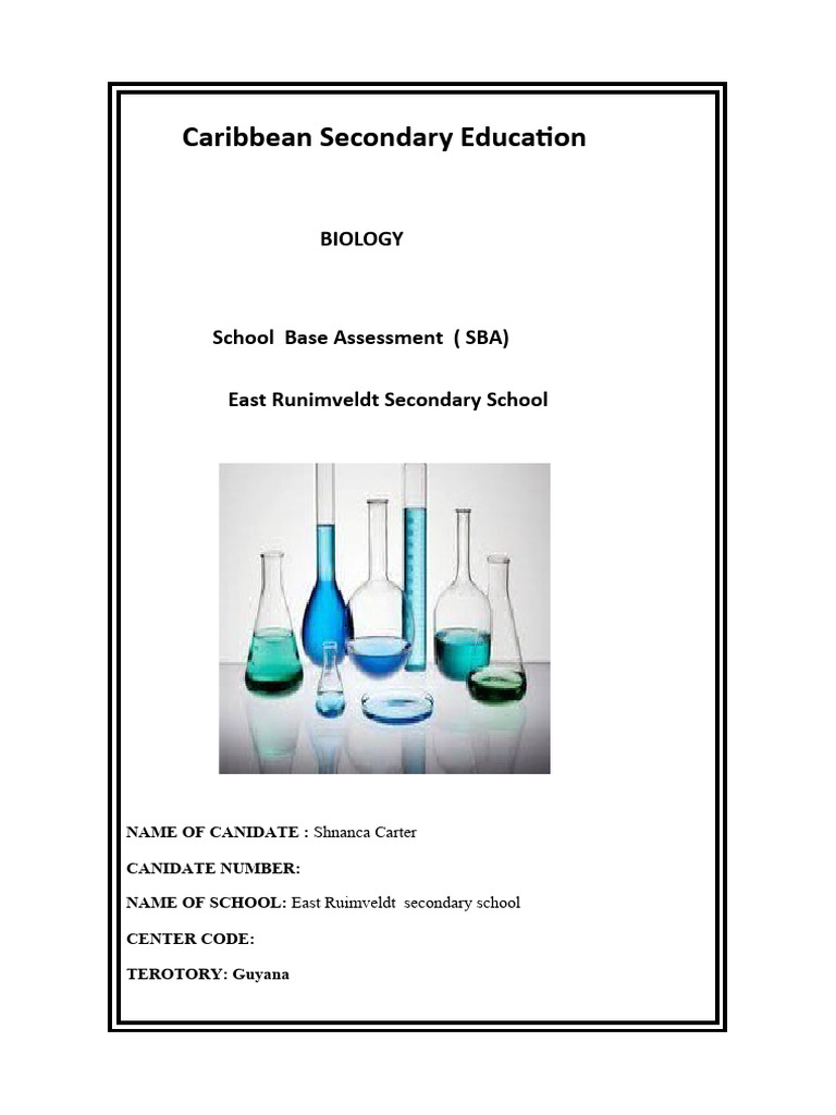 Caribbean Secondary Education Cover Pages | PDF