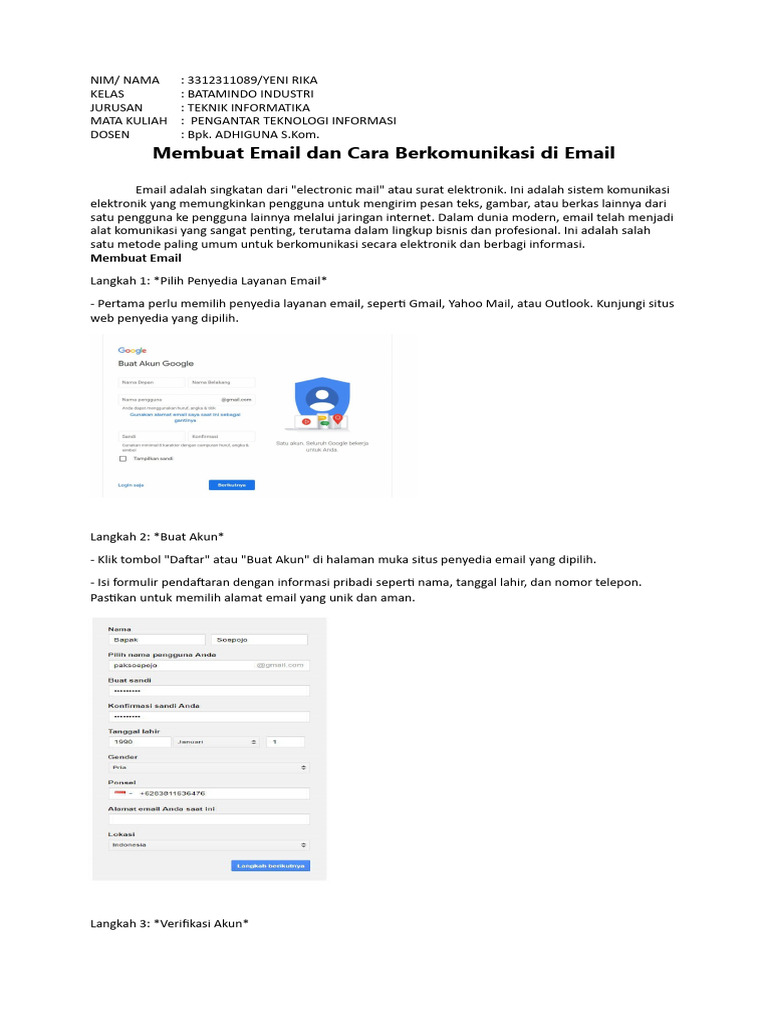 Panduan Membuat dan Mengirim Email | PDF | Karier & Perkembangan | Bisnis