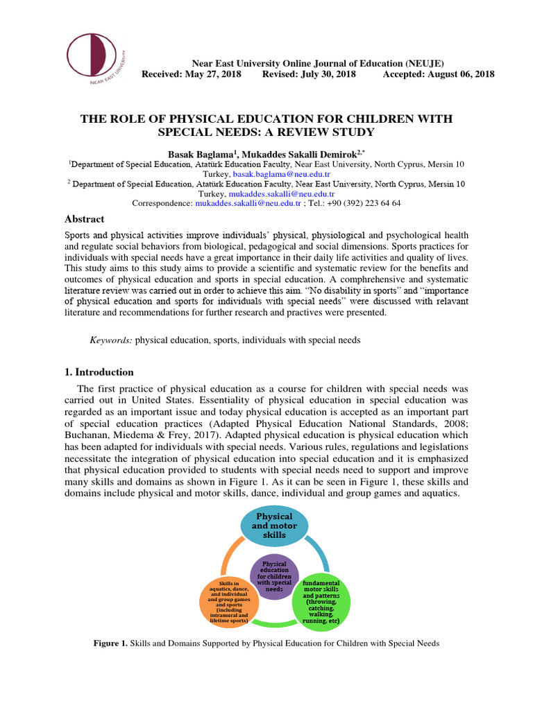Benefits of Physical Education for Special Needs | PDF | Career ...
