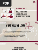 Lesson 7 - Reaching To Clients & Discovery Call