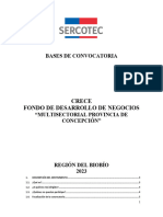 Bases de Convocatoria Crece 2023 - Biobío - Provincia de Concepción - Multisectorial