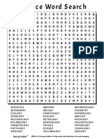 Science Word Search