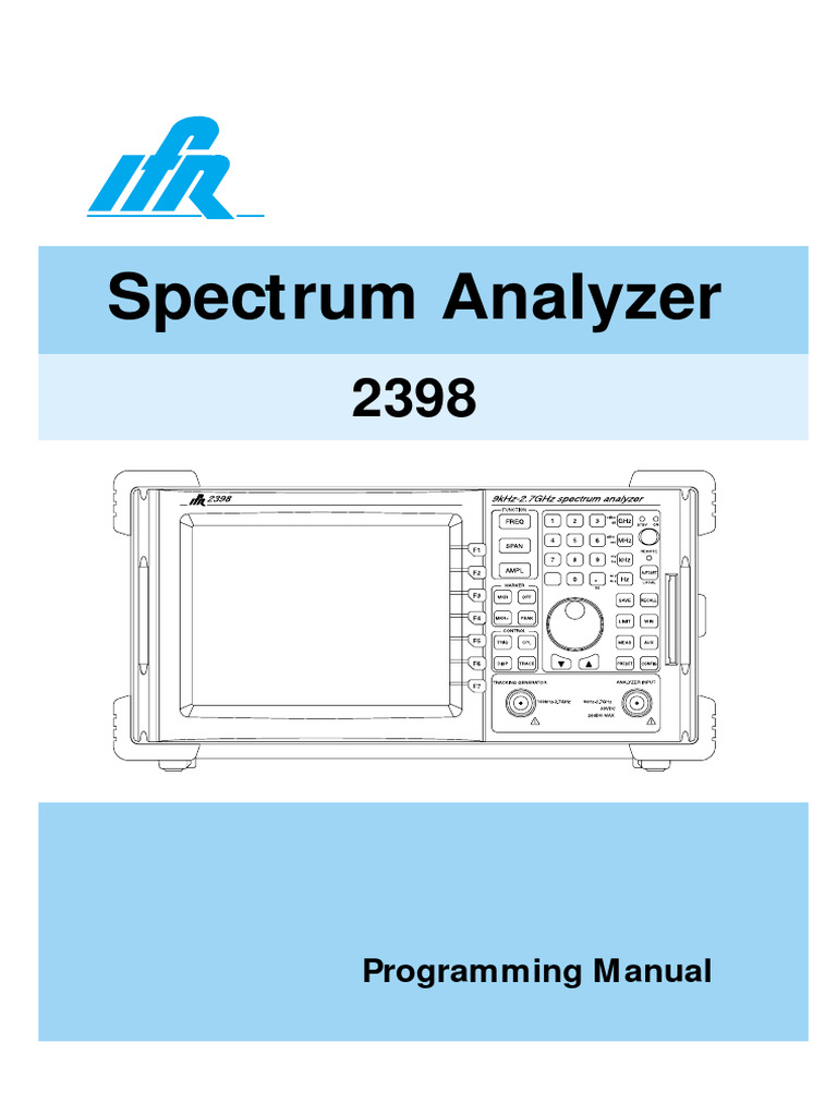 Ifr 2398 Programming | PDF