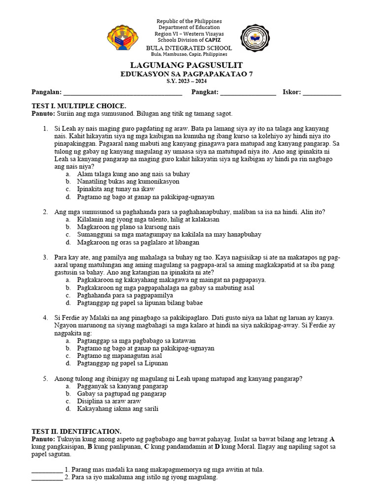 Q1 Esp 7 | PDF