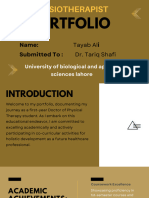 PHYSIOTHERAPIST Portfolio Presentation