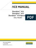 New Holland Durabine 416, 419, 416 Specialty Disc Header Service Repair Manual
