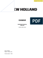New Holland E80MSR Midi Crawler Excavator Service Repair Manual