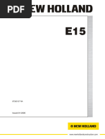 New Holland E15 Hydraulic Excavator Service Repair Manual