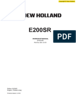 New Holland E200SR Excavator Workshop Service Repair Manual