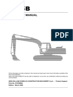 New Holland E485B Hydraulic Excavator Service Repair Manual