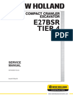New Holland E27BSR Compact Crawler Excavator Service Repair Manual